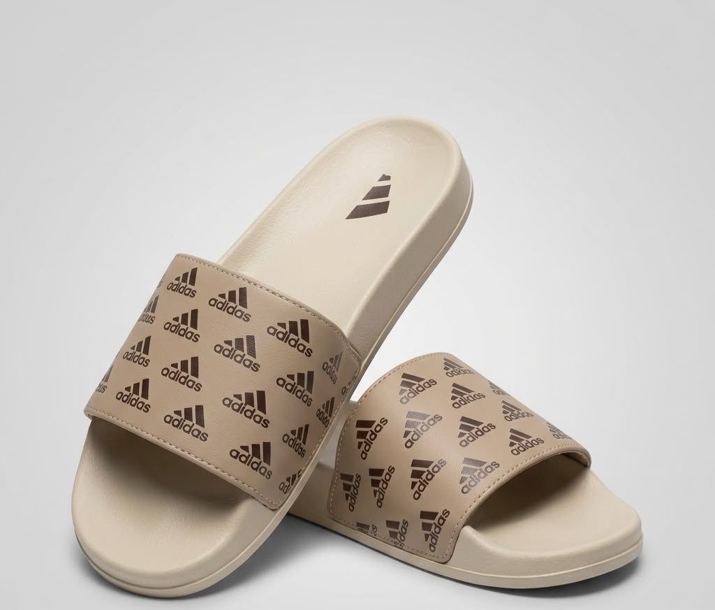 Adidas Elite Comfort Slides – Beige Edition