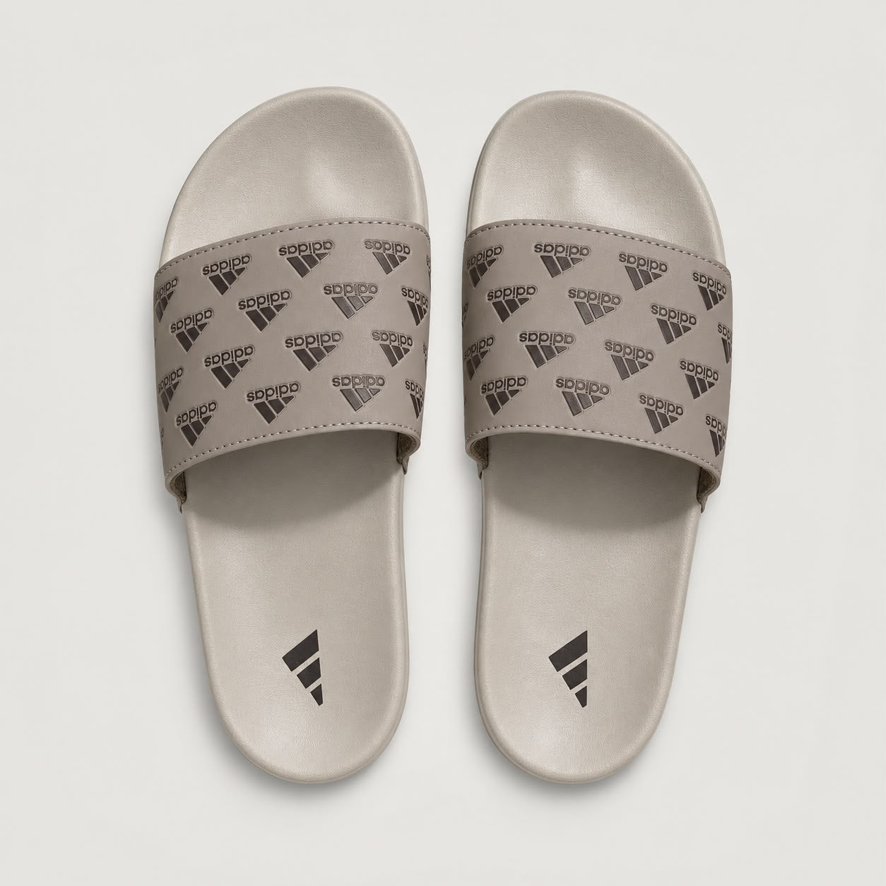 Adidas Elite Comfort Slides – Beige Edition
