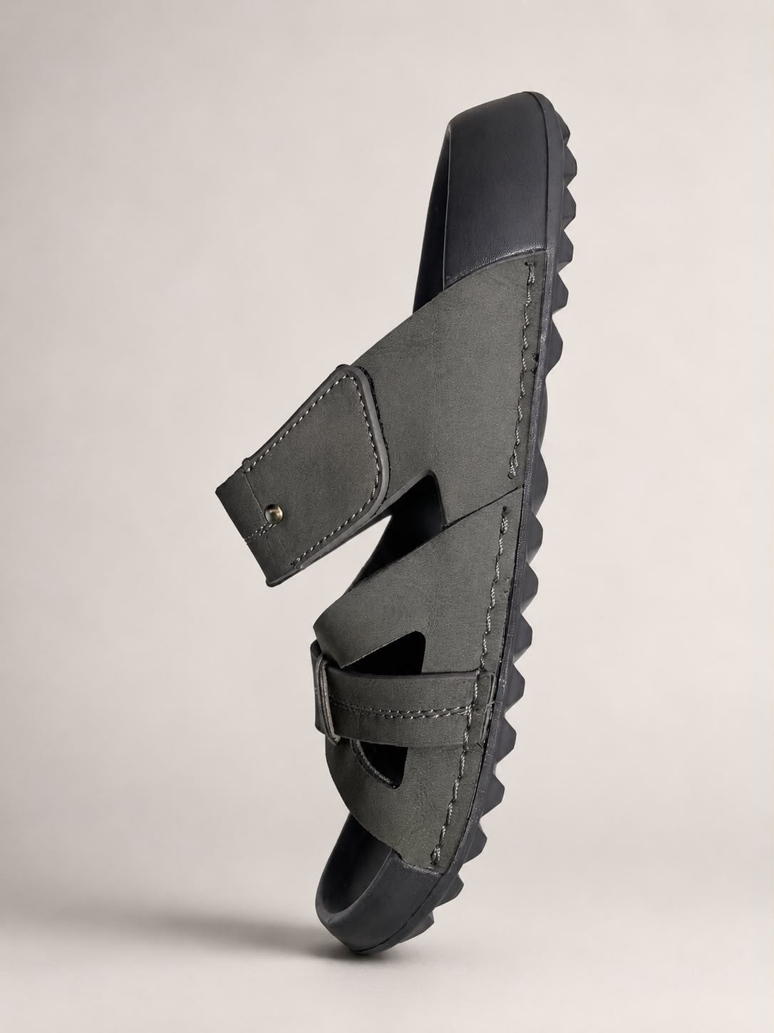 EZZEWALK Premium Double Strap Comfort Sandals – Grey Edition