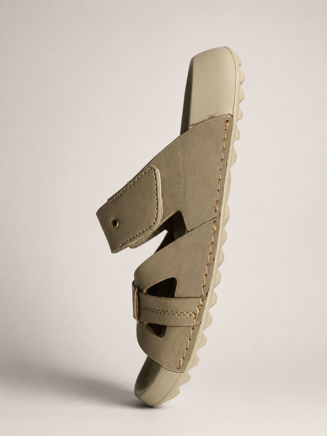 EZZEWALK Premium Double Strap Comfort Sandals – Beige Edition