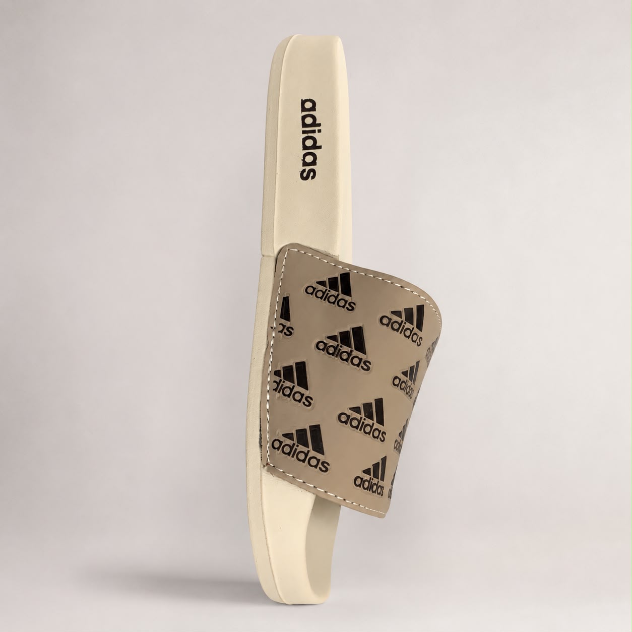 Adidas Elite Comfort Slides – Beige Edition